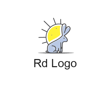 rabbit blocking the sun logo