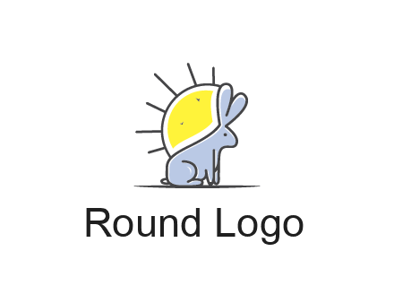 rabbit blocking the sun logo