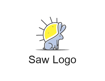 rabbit blocking the sun logo