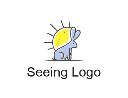 rabbit blocking the sun logo