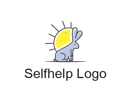 rabbit blocking the sun logo