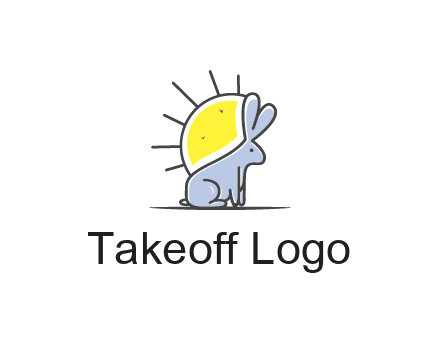 rabbit blocking the sun logo