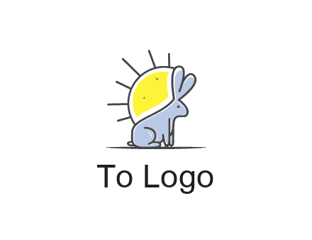 rabbit blocking the sun logo