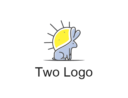 rabbit blocking the sun logo