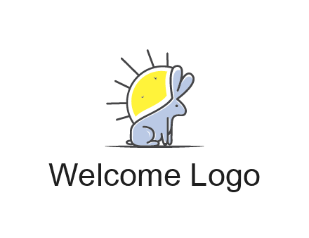 rabbit blocking the sun logo