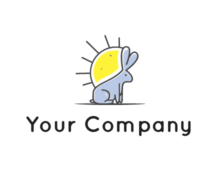 rabbit blocking the sun logo