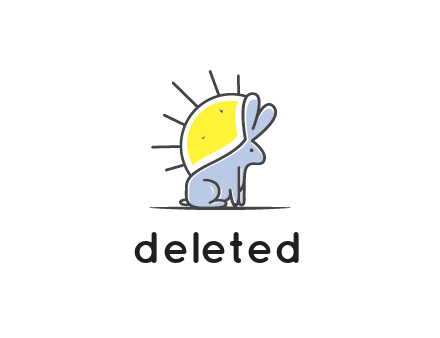 rabbit blocking the sun logo