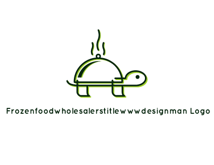 steam rising from a turtle with a dish lid instead of a shell