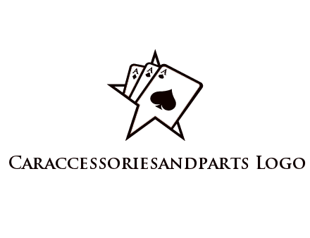 three aces emerging from a star symbol