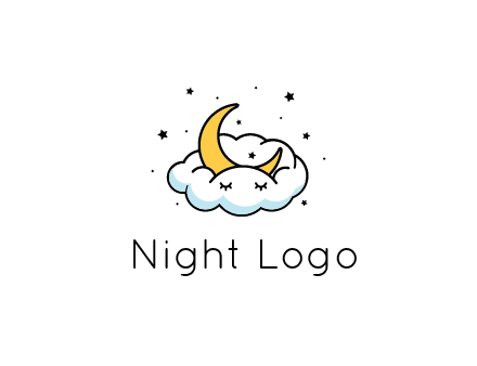 nursery furniture logo showing the moon and cloud napping