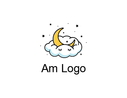nursery furniture logo showing the moon and cloud napping