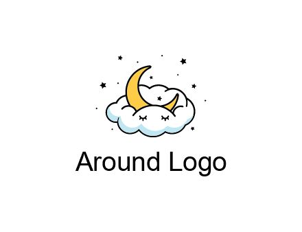 nursery furniture logo showing the moon and cloud napping