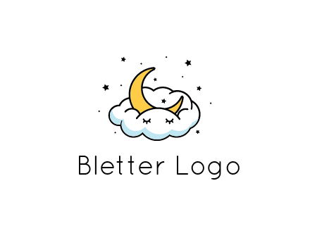nursery furniture logo showing the moon and cloud napping