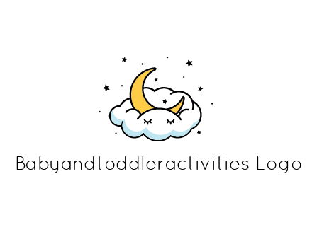 nursery furniture logo showing the moon and cloud napping