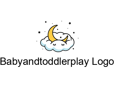 nursery furniture logo showing the moon and cloud napping