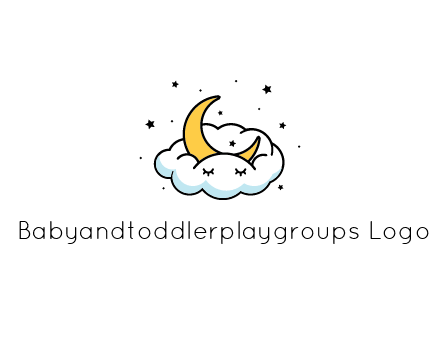 nursery furniture logo showing the moon and cloud napping