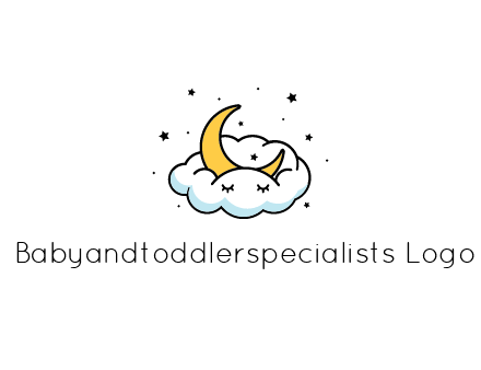 nursery furniture logo showing the moon and cloud napping