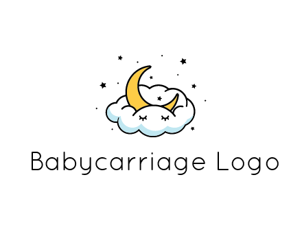nursery furniture logo showing the moon and cloud napping