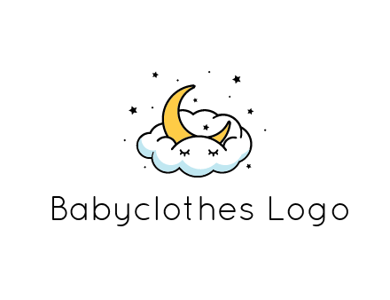 nursery furniture logo showing the moon and cloud napping