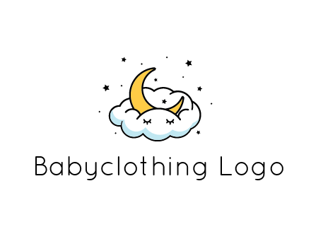 nursery furniture logo showing the moon and cloud napping