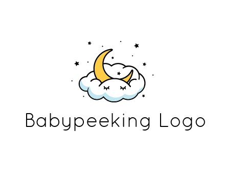 nursery furniture logo showing the moon and cloud napping