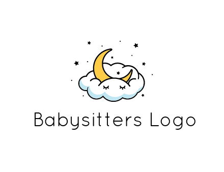 nursery furniture logo showing the moon and cloud napping