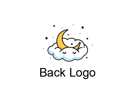 nursery furniture logo showing the moon and cloud napping