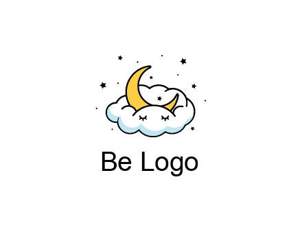 nursery furniture logo showing the moon and cloud napping
