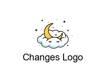 nursery furniture logo showing the moon and cloud napping