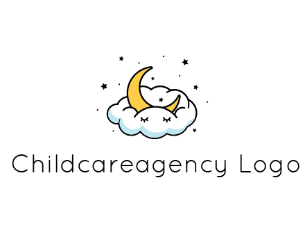 nursery furniture logo showing the moon and cloud napping