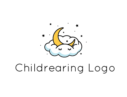 nursery furniture logo showing the moon and cloud napping