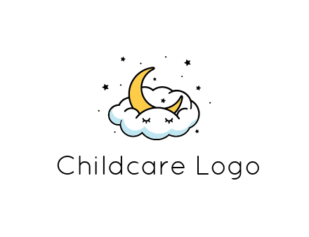 nursery furniture logo showing the moon and cloud napping
