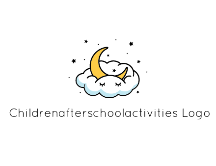 nursery furniture logo showing the moon and cloud napping