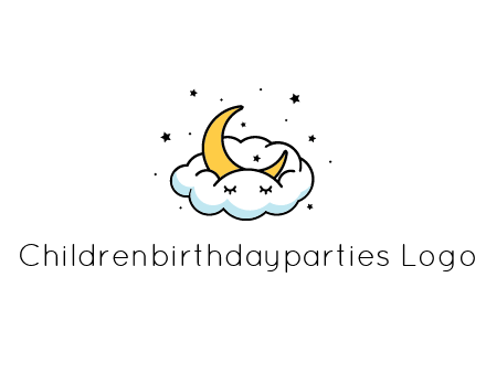 nursery furniture logo showing the moon and cloud napping