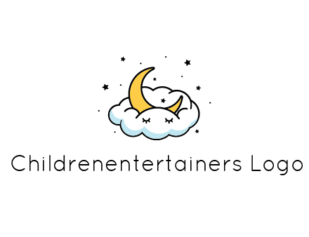 nursery furniture logo showing the moon and cloud napping