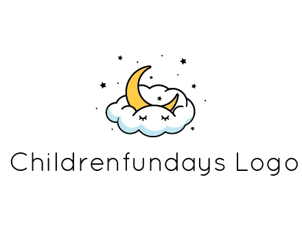 nursery furniture logo showing the moon and cloud napping