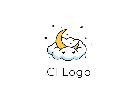 nursery furniture logo showing the moon and cloud napping