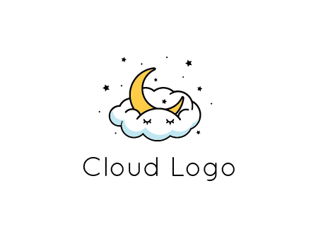nursery furniture logo showing the moon and cloud napping