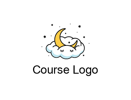 nursery furniture logo showing the moon and cloud napping