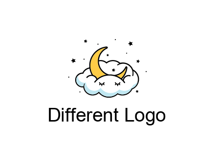 nursery furniture logo showing the moon and cloud napping