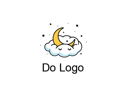 nursery furniture logo showing the moon and cloud napping