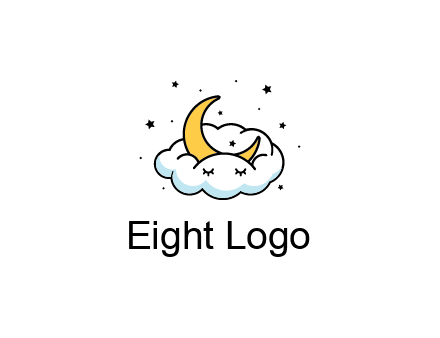 nursery furniture logo showing the moon and cloud napping