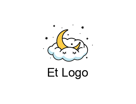 nursery furniture logo showing the moon and cloud napping