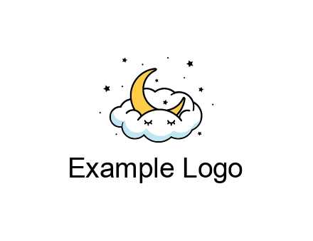 nursery furniture logo showing the moon and cloud napping