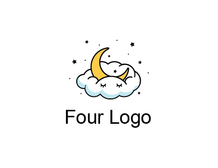 nursery furniture logo showing the moon and cloud napping