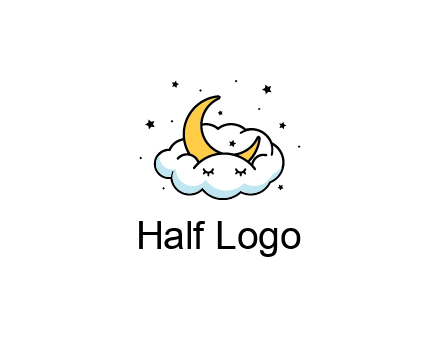 nursery furniture logo showing the moon and cloud napping