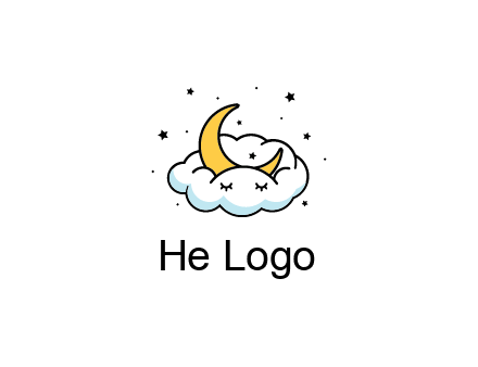 nursery furniture logo showing the moon and cloud napping