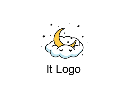 nursery furniture logo showing the moon and cloud napping