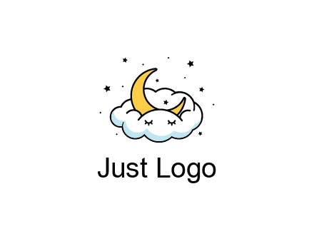 nursery furniture logo showing the moon and cloud napping
