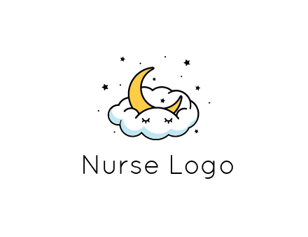 nursery furniture logo showing the moon and cloud napping